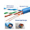 Lan локальных сетей OEM 100m cat5e голубой привязывает utp кабеля 24AWG ДО РОЖДЕСТВА ХРИСТОВА cat5e сети CU
