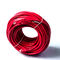 Красный стандарт ANSI гибкого провода 23AWG 4P PVC 250Mbps Cat6